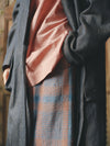 AVIVA JIFEI XUE 24 Autumn and Winter Wool Linen Denim Long Kimono Jacket AJX-FW24-LKJ-WLD-NZ Denim